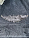 Vintage Harley-Davidson Eagle Wings Zip-Up Field (Padded) Jacket (L/Xl)