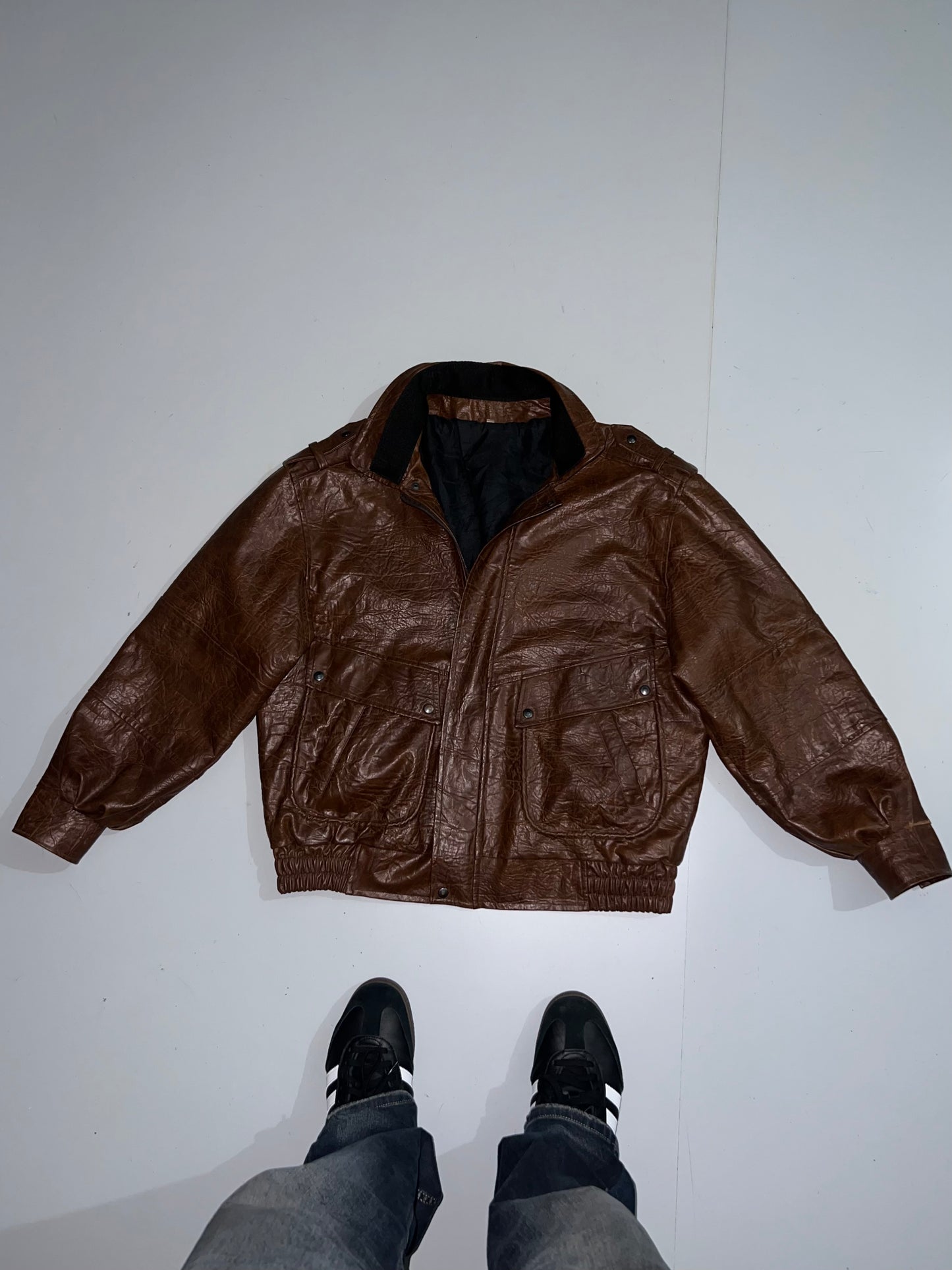 ZSuper Rare Vintage Original Leather Jacket (L)
