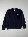 Adidas Essentials Embroidered Logo Crewneck Sweatshirt – Black – M