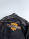 Akito “Sixtyseven” Leather & Textile Motorcycle Riding Jacket | Harley-Davidson Patch | Armored  (L/XL)