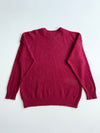 Vintage Lacoste Burgundy Knit Sweater – Made in France – Size  (XL)