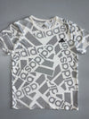 Adidas All-Over Logo Print Tee AOP Monogram White/Grey (S)