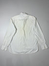 Tommy Hilfiger | White Pinstripe Button-Up Shirt (M)