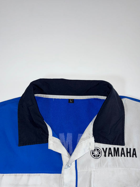 Yamaha Racing Colorblock Team Shirt Navy/Blue/Silver (M)