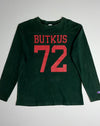 Champion Butkus 72 Football Jersey Long Sleeve Tee – Green (L)