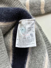Lacoste Grey Striped Wool Knit Sweater (XXS)