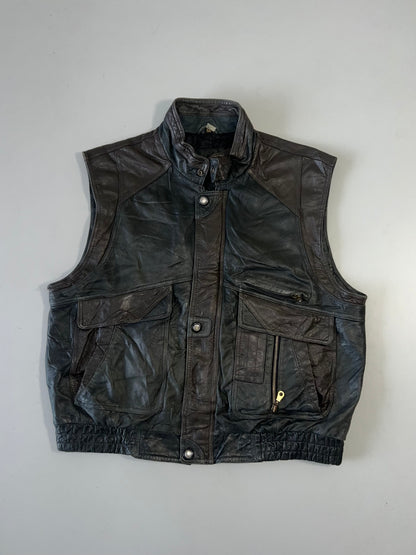 !                                                                                                                Super Premium Original Leather Utility Jacket (XL)