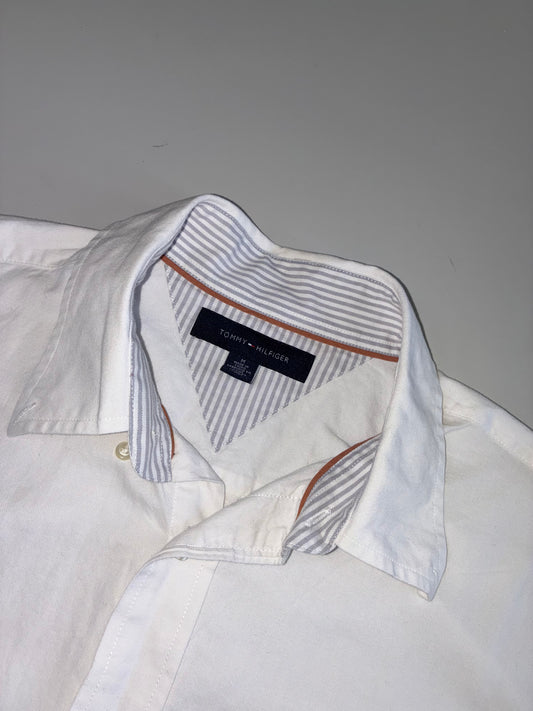 Tommy Hilfiger Striped-Collar Contrast Shirt (XL)
