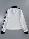 Adidas x Sporty & Rich | Longsleeve Collared Top | White/Navy (XS)