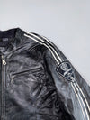 Super Premium Original Genuine Leather Racing Jacket with Back Protection (L)
