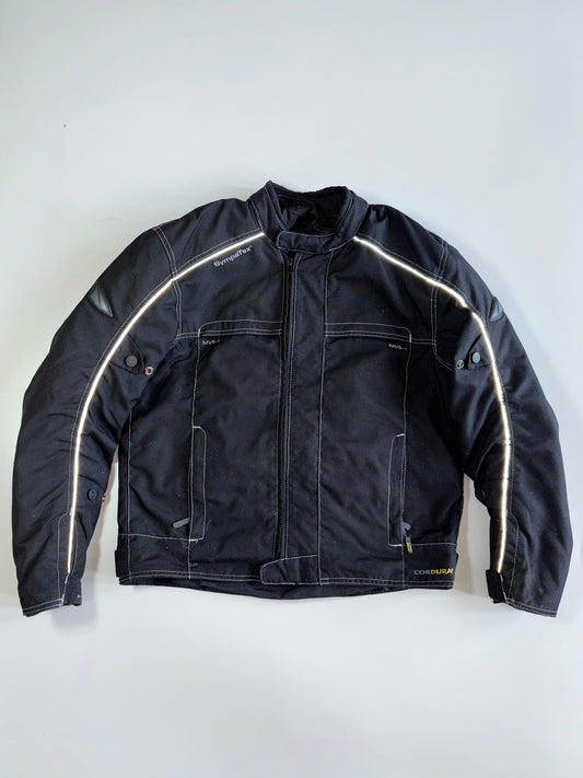 Drive SympaTex Cordura Reflective Piping Armored Textile Moto Jacket (Paded) (L)