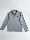 Puma Sportlifestyle Tipped Collar Long Sleeve Polo - Grey/Red (L)