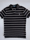 Polo Ralph Lauren Striped Polo – Black & White (L)