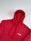 Fila Red Sleeve Spellout Pullover Hoodie (L)