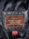 Tesatti Creation | Black Leather Waistcoat/Vest (XL/2XL)