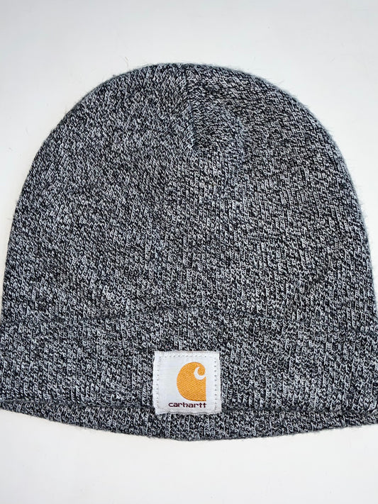 Vintage Carhartt Grey Marled Knit Beanie (H-11 inches/W-20)