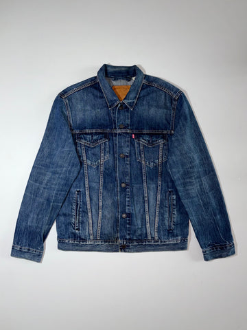 Levi’s Premium Denim Trucker Jacket – Medium Blue Wash (L)