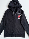 NBA Miami Heat Black Logo Zip Up Hoodie (M)