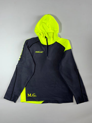 Saller Tech 72 Black & Neon Hooded Training Pullover (M)