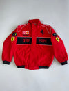 Vintage Ferrari F1 Scuderia Racing Jacket Vodafone x Shell Era | Embroidered Patches (S)