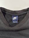 Nike Club Black Embroidered Swoosh Crewneck Sweatshirt (XL)