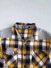 Big Train Osaka Contrast Shoulder Panel Flannel Shirt (L)