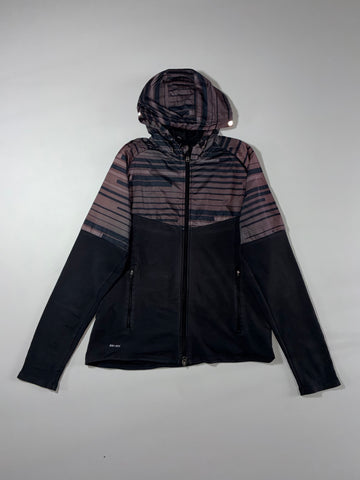 Nike | Dri-Fit Striped Zip Jacket Black (L)