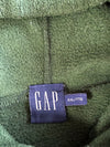Vintage 90s Gap Athletic Forest Green Fleece Arch Logo Hoodie (M)