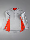 Nike | Fit Dry Quarter Zip Grey Orange (M)
