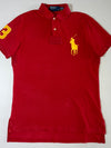 Polo Ralph Lauren Red Big Pony Polo – Yellow #3 Sleeve Patch (M)