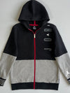 Air Jordan Black & Grey Colorblock Zip Hoodie (Xs)