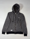 American Retro Vintage Goods Heather Grey Full-Zip Hoodie (M)