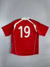EXTM Korean Football Club Match Jersey #19 — Red/White (L)