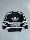 Adidas Originals | Trefoil “Three Stripes” Hockey-Stripe Crewneck (M)