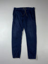 American Eagle Active Flex Navy Drawstring Jogger Pants (W:36) (L:40)