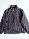 Asics Black Houndstooth Panel Padded Track Jacket (L)
