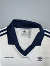 Adidas x Sporty & Rich | Longsleeve Collared Top | White/Navy (XS)