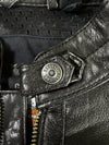 Vintage Harley-Davidson Genuine MotorClothes Embossed Eagle Leather Biker Jacket (L)