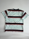 Carhartt WIP Multi-Stripe Crewneck T-Shirt – Mint/Navy/Rust (2XL)