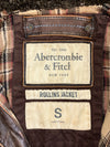 Vintage Abercrombie & Fitch Rollins Distressed Leather Bomber Jacket (S/M)
