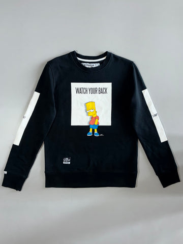 The Simpsons x StayReal Bart “Watch Your Back” Sweatshirt (S)