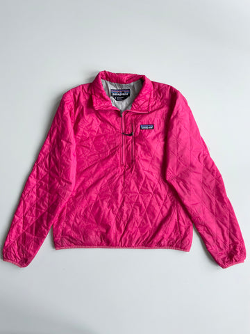 Patagonia Pink Diamond Quilted Half Zip Pullover woman’s (S)