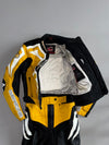 Hein Gericke Full Leather Motorcycle Racing Suit (PADDED) (Leather Jacket Size : S) (Leather Pant  :W:28|L:37) W/ Sliders