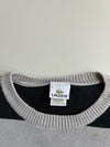 Lacoste Grey & Yellow Striped Knit Sweater | Size (L)