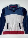 Tommy Hilfiger | Colorblock Quarter Zip Knit Sweater Blue Grey | (L)