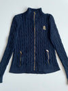Lauren Ralph Lauren Cable-Knit Full-Zip Sweater – Navy Blue woman’s (Size S)