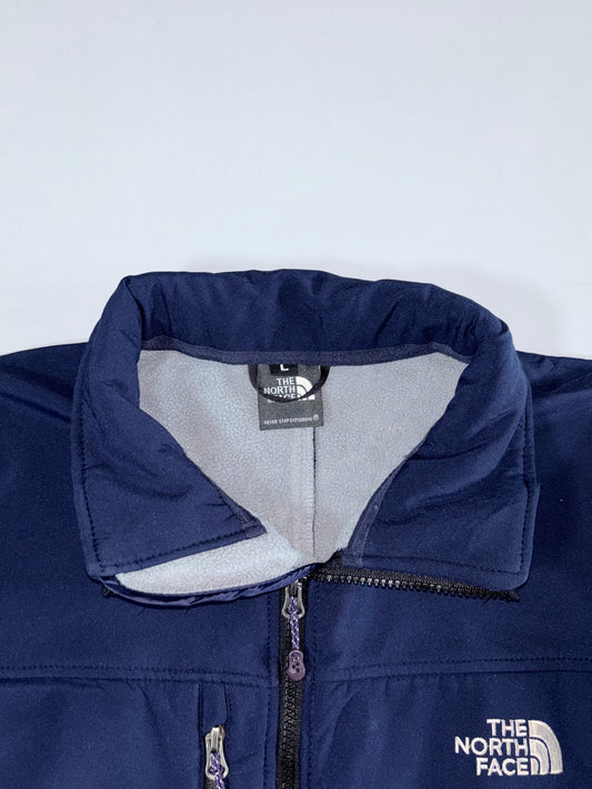 The North Face Softshell Fleece-Lined Zip Jacket Navy, Size (L)