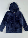 Champion Navy Sherpa Fleece Zip Hoodie (S)