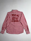 Scotch & Soda Red White Gingham Check Snap Button Shirt (M)