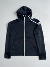 Adidas | Black Zip Hoodie Trim (M)